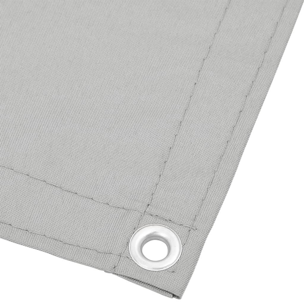 Balkongskärm ljusgrå 120x500 cm 100% polyester oxford