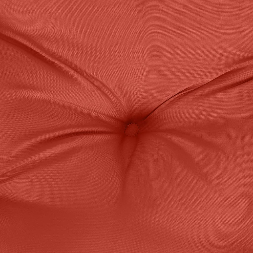 Stolsdynor högt ryggstöd 6 st melerad röd 120x50x7 cm tyg