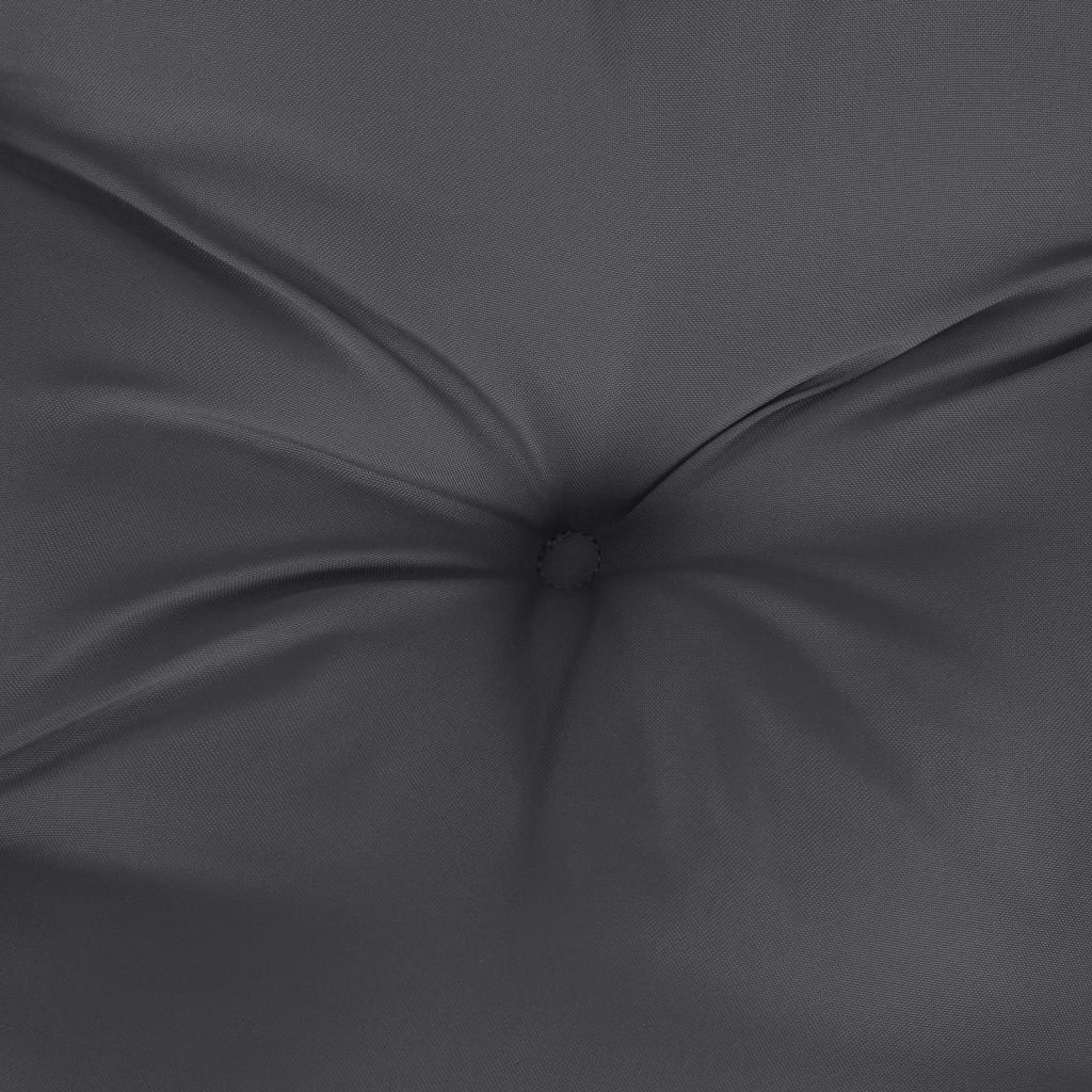 Stolsdynor lågt ryggstöd 6 st melerad antracit 100x50x7 cm tyg