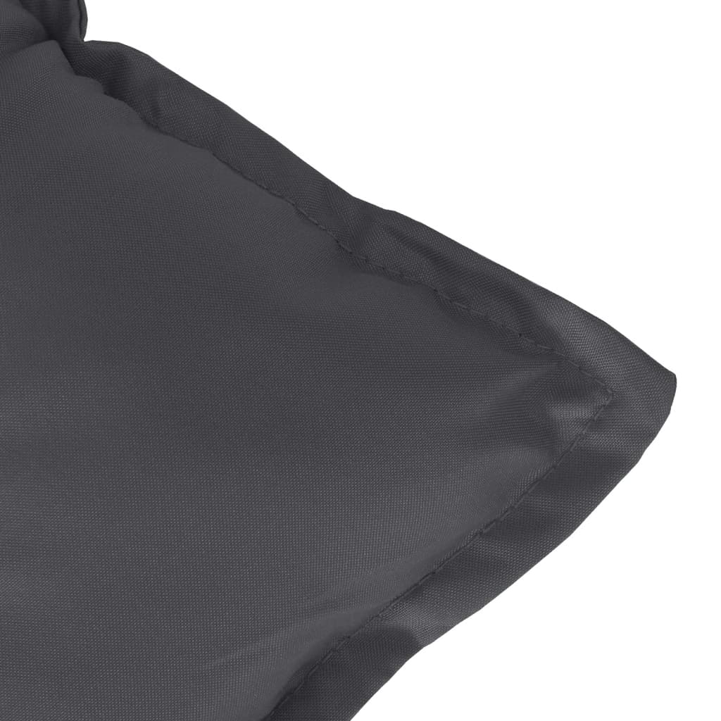 Stolsdynor lågt ryggstöd 6 st melerad antracit 100x50x7 cm tyg
