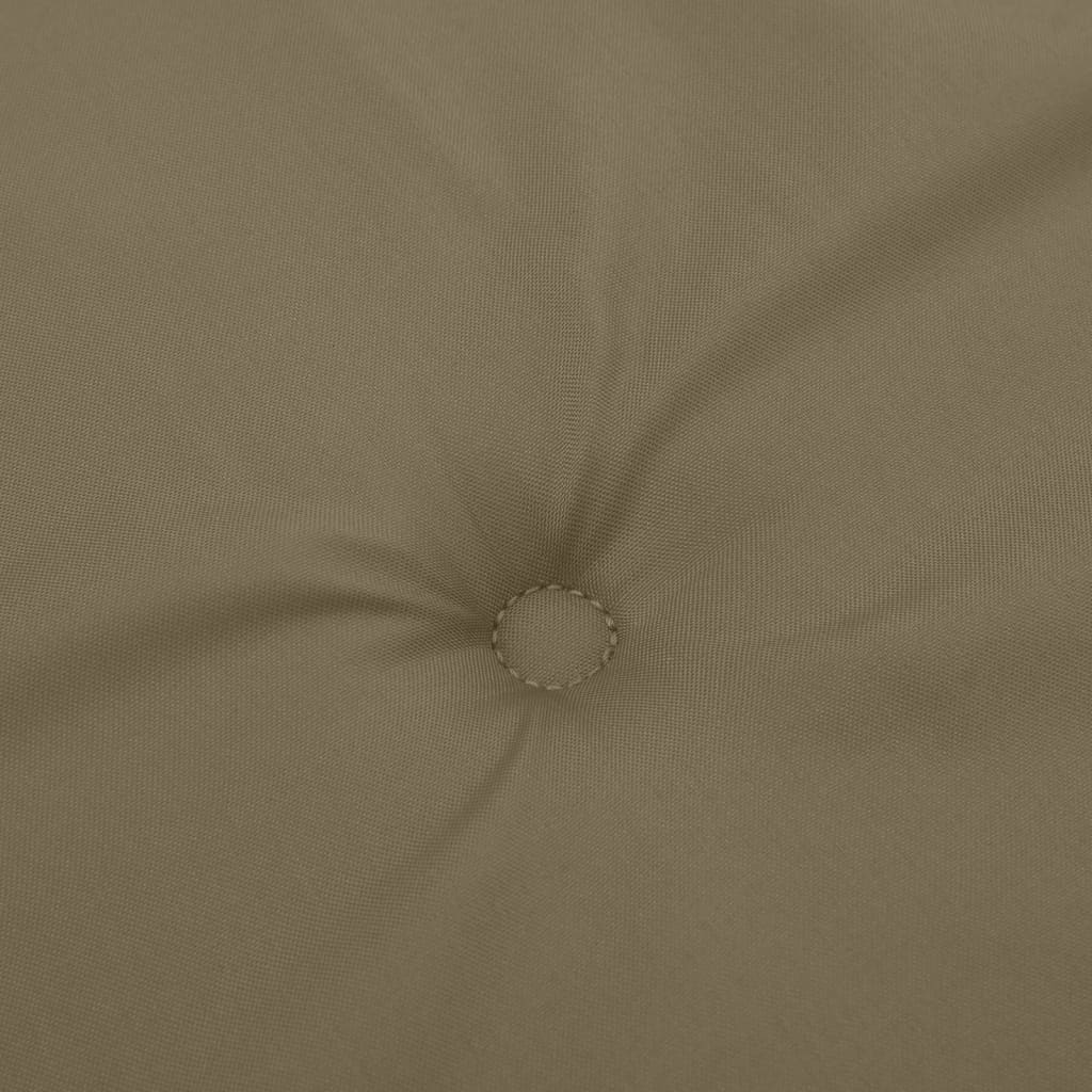 Stolsdynor högt ryggstöd 4 st melerad taupe 120x50x4 cm tyg