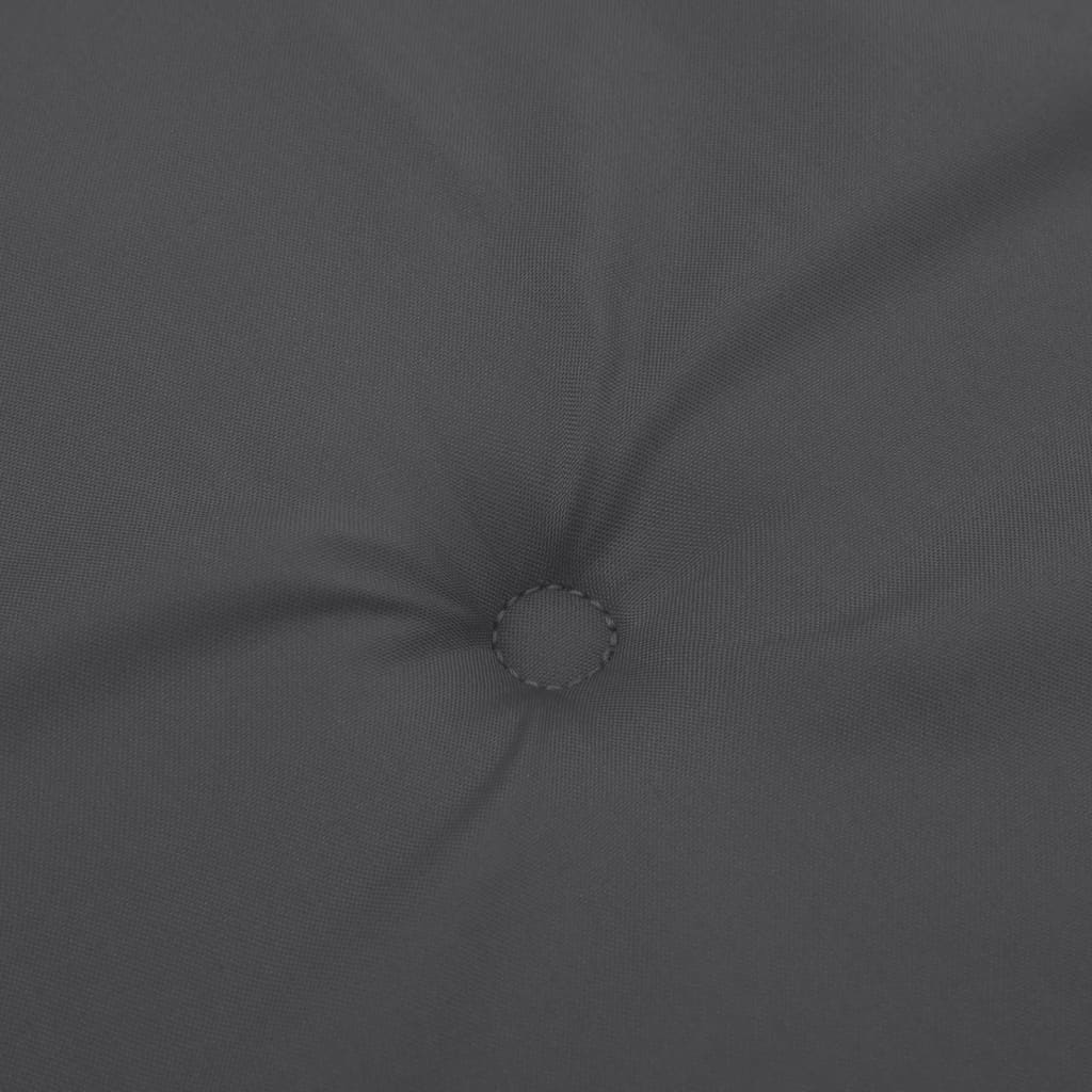 Stolsdynor lågt ryggstöd 4 st melerad antracit 100x50x4 cm tyg