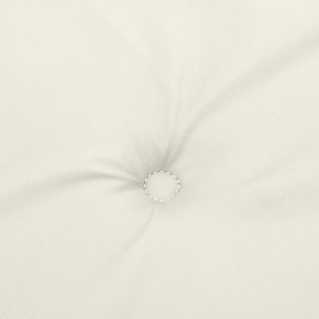 Stolsdynor lågt ryggstöd 4 st melerad gräddvit 100x50x4 cm tyg