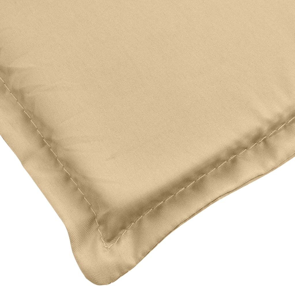 Solsängsdyna melerad beige 200x60x4 cm tyg