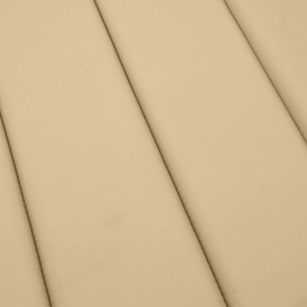 Solsängsdyna melerad beige 200x60x4 cm tyg