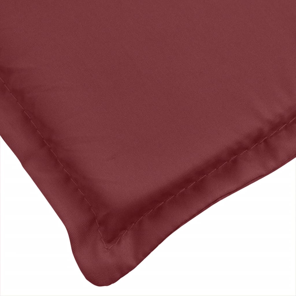 Solsängsdyna melerad vinröd 200x60x4 cm tyg