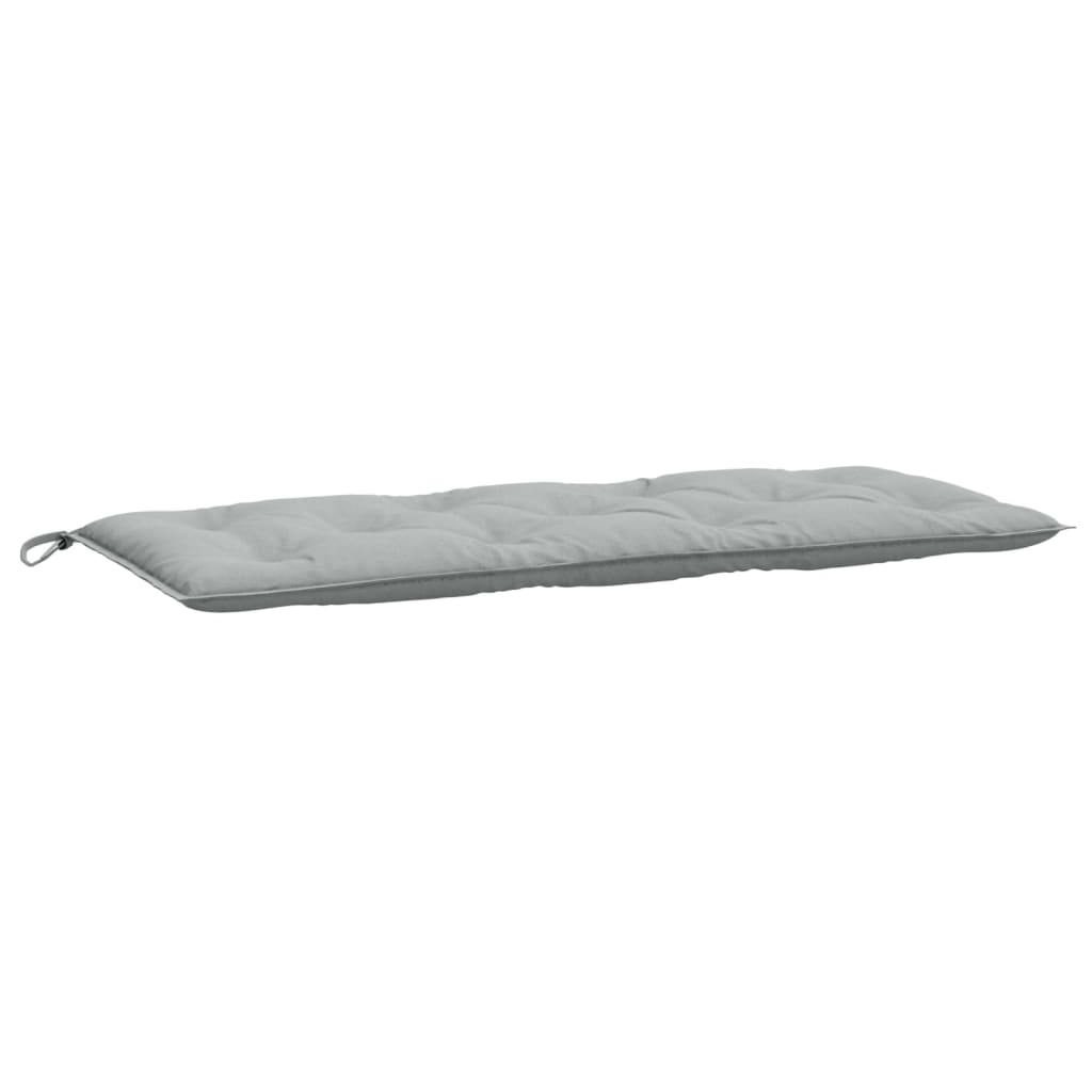 Bänkdyna melerad ljusgrå 120x50x7 cm tyg