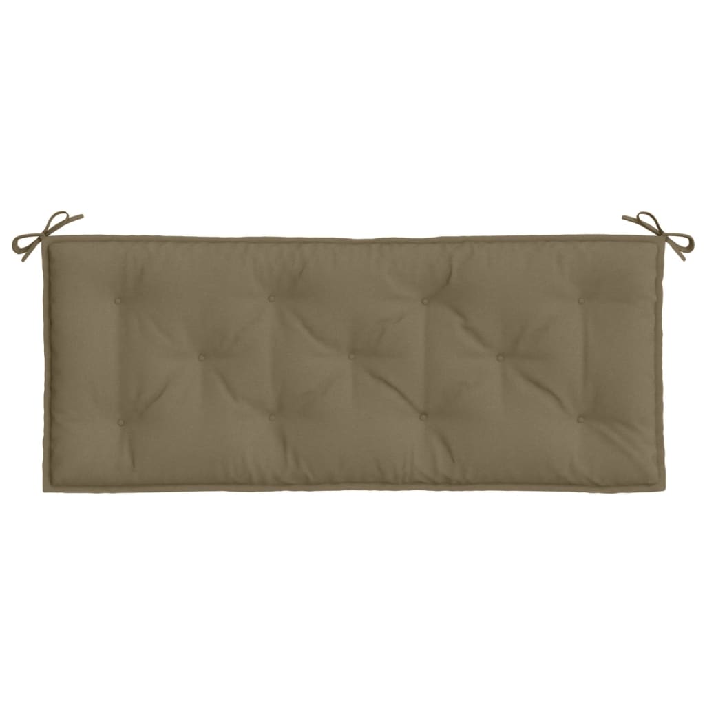 Bänkdyna melerad taupe 120x50x7 cm tyg