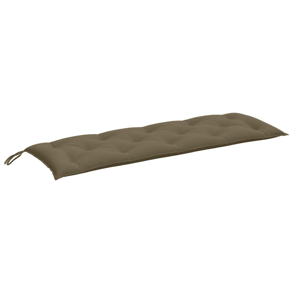 Bänkdyna melerad taupe 150x50x7 cm tyg