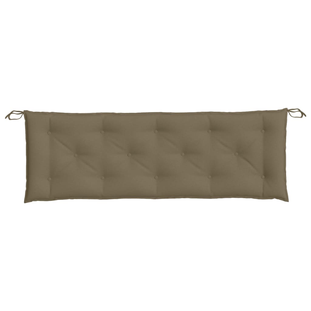 Bänkdyna melerad taupe 150x50x7 cm tyg