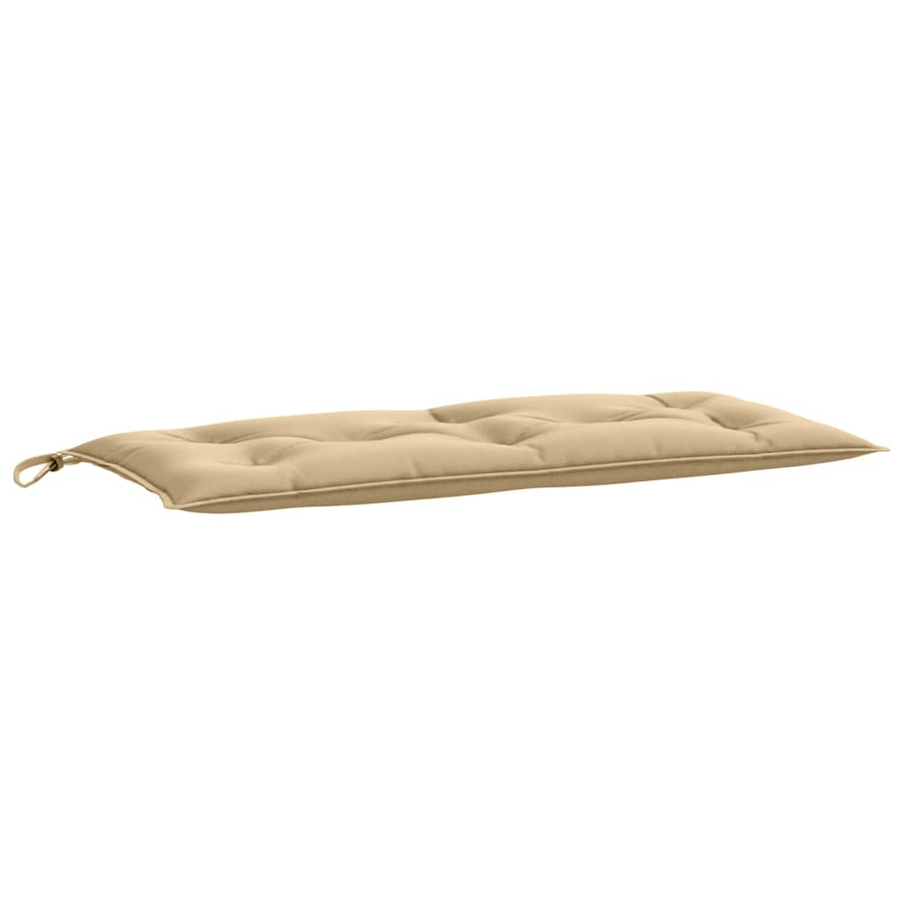 Bänkdyna 2 st melerad beige 100x50x7 cm tyg