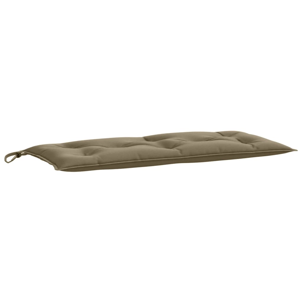 Bänkdyna 2 st melerad taupe 100x50x7 cm tyg