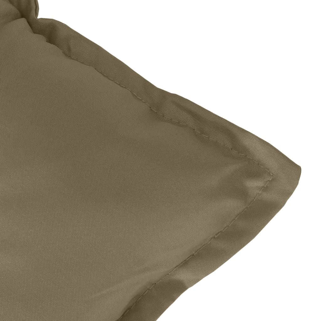 Bänkdyna 2 st melerad taupe 100x50x7 cm tyg