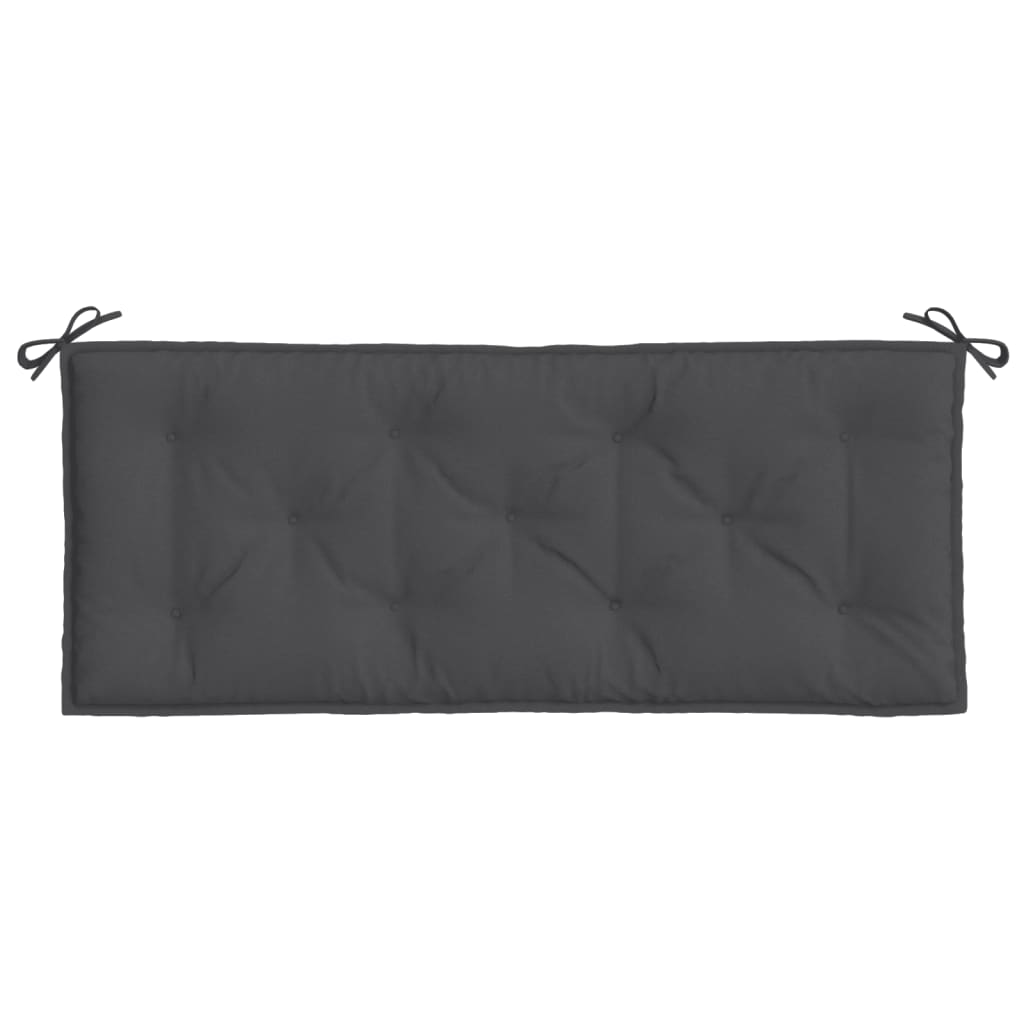 Bänkdynor 2 st melerad antracit 120x50x7 cm tyg