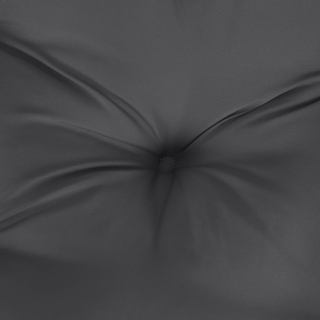 Bänkdynor 2 st melerad antracit 120x50x7 cm tyg