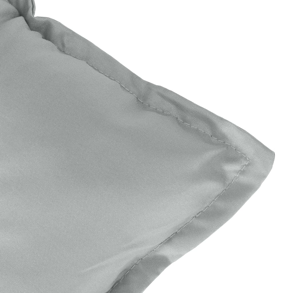Bänkdyna 2 st melerad ljusgrå 120x50x7 cm tyg