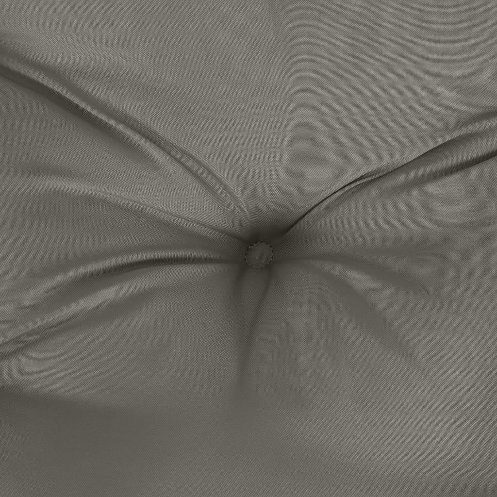 Bänkdyna 2 st melerad mörkgrå 120x50x7 cm tyg