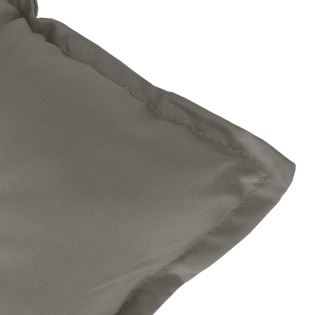 Bänkdyna 2 st melerad mörkgrå 120x50x7 cm tyg