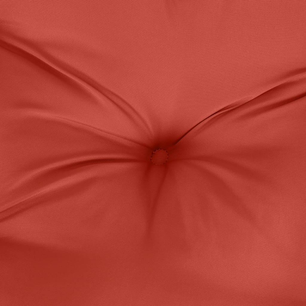 Bänkdyna 2 st melerad röd 120x50x7 cm tyg