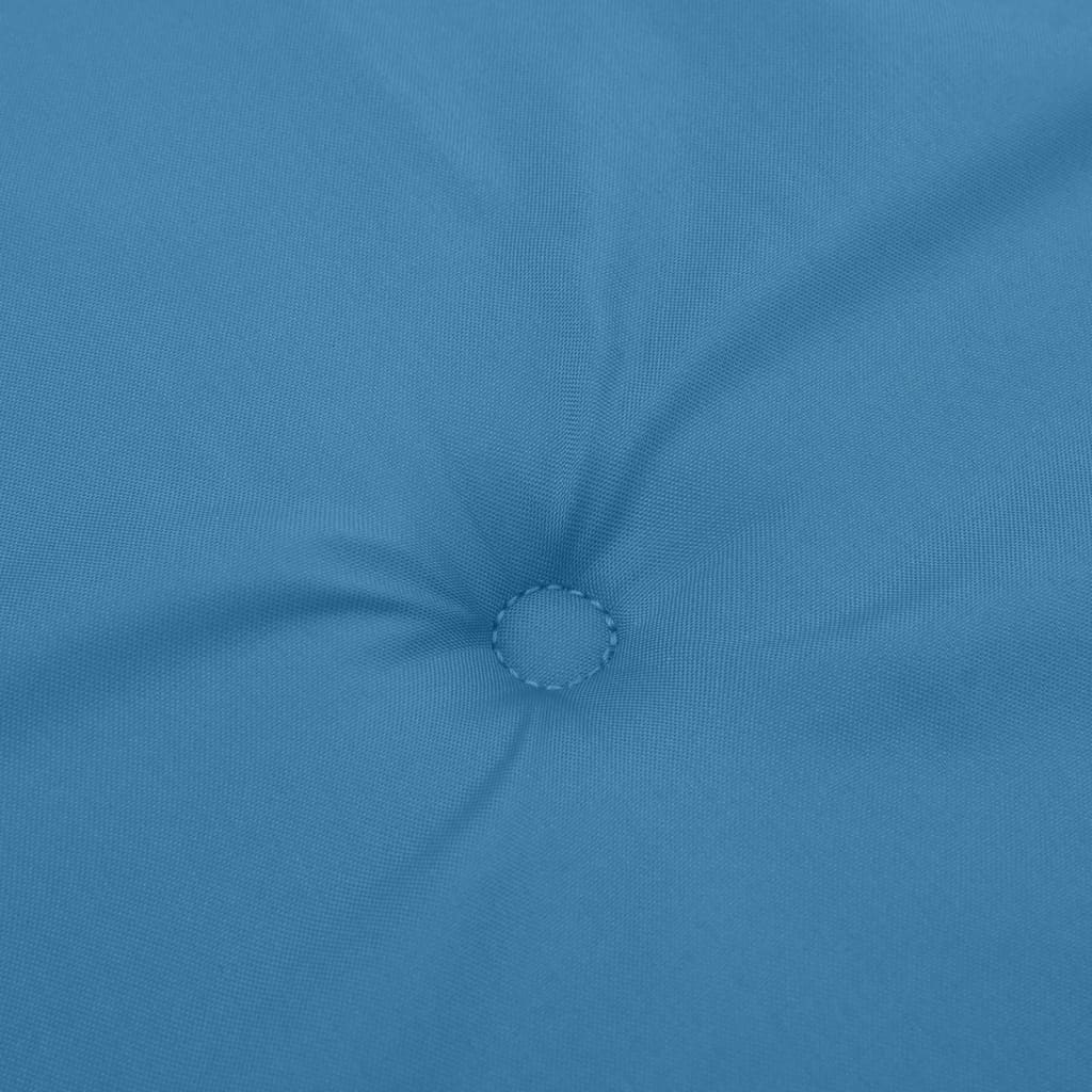 Bänkdyna 2 st melerad blå 200x50x7 cm tyg