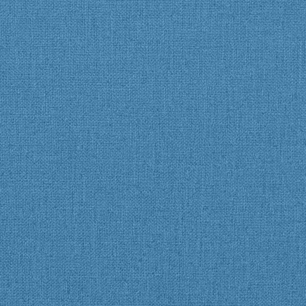 Bänkdyna 2 st melerad blå 200x50x7 cm tyg