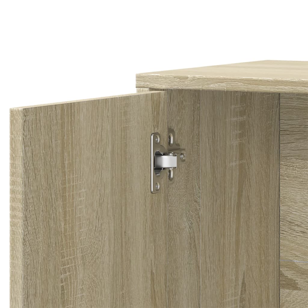 Skänk sonoma-ek 60x31x70 cm konstruerat trä