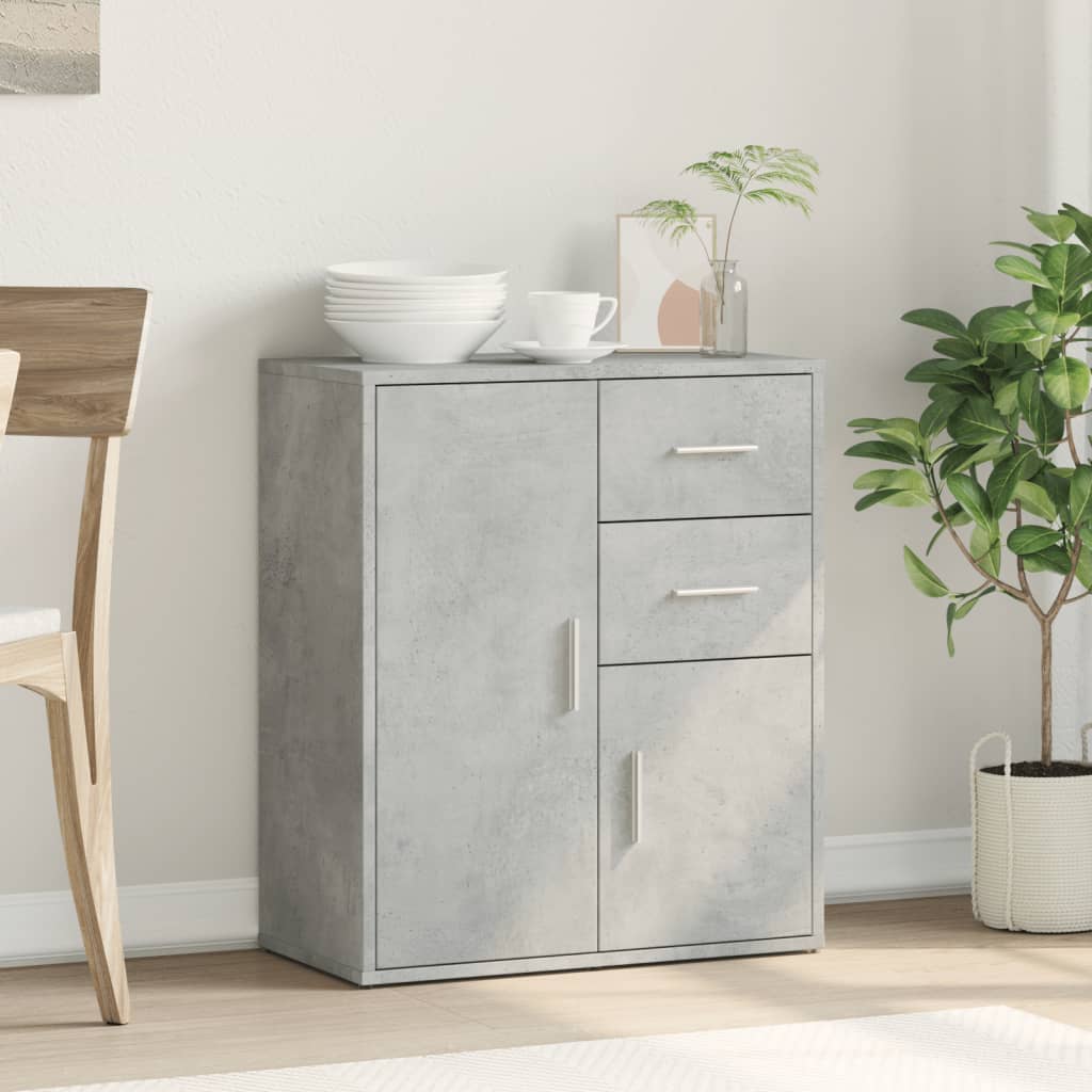 Skänk betonggrå 60x31x70 cm konstruerat trä