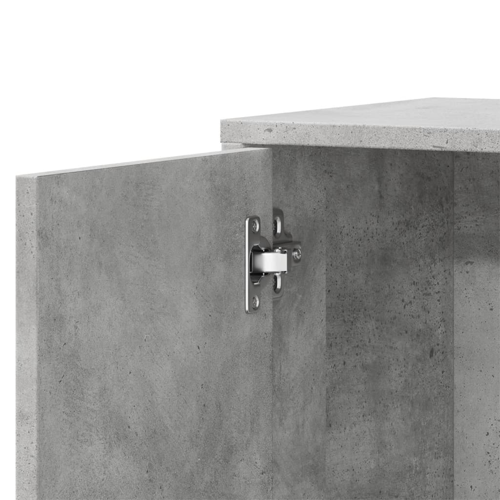 Skänk betonggrå 60x31x70 cm konstruerat trä