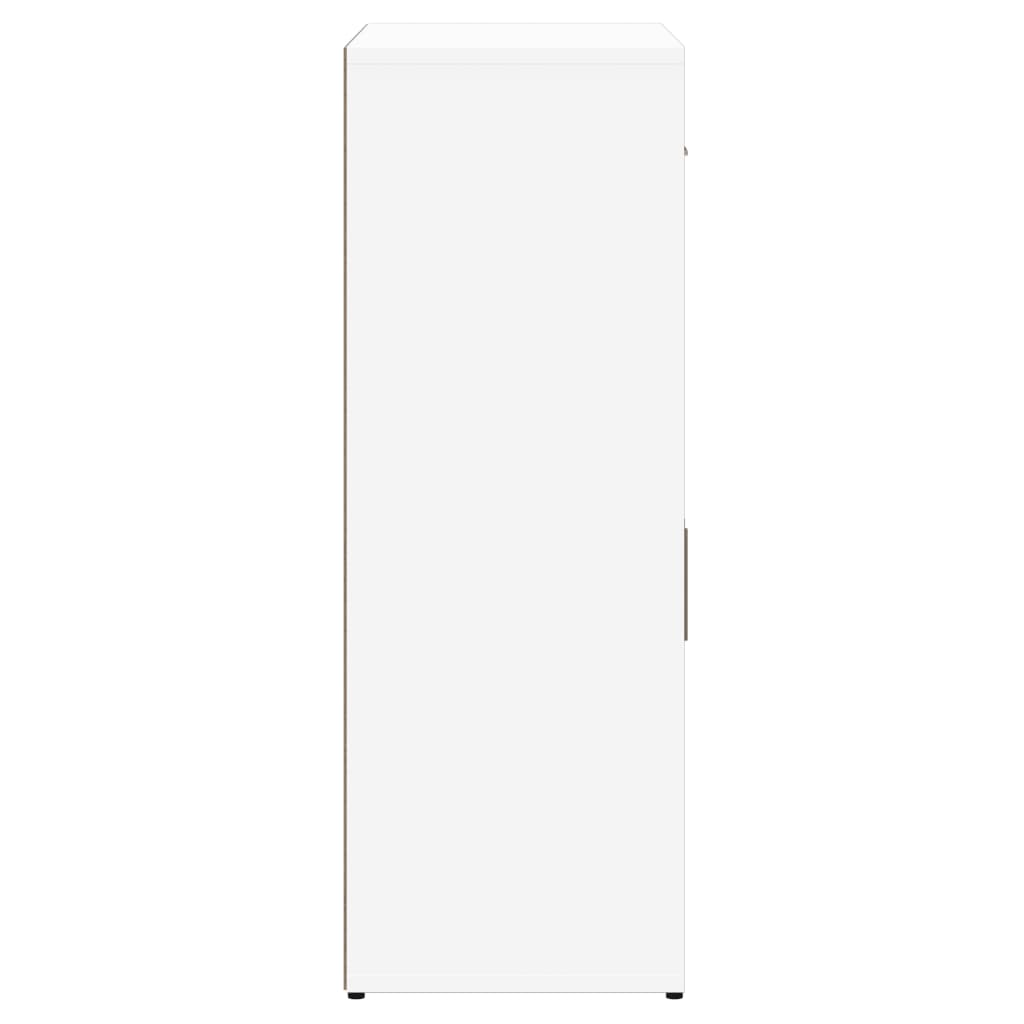 Skåp vit 60x30x84 cm konstruerat trä