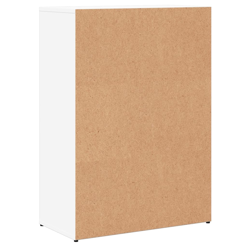 Skåp vit 60x30x84 cm konstruerat trä