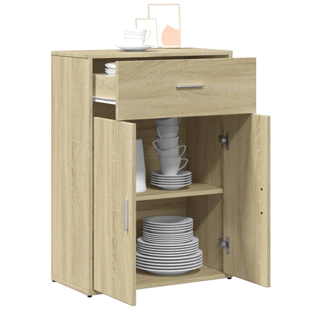 Skänk sonoma-ek 60x30x84 cm konstruerat trä