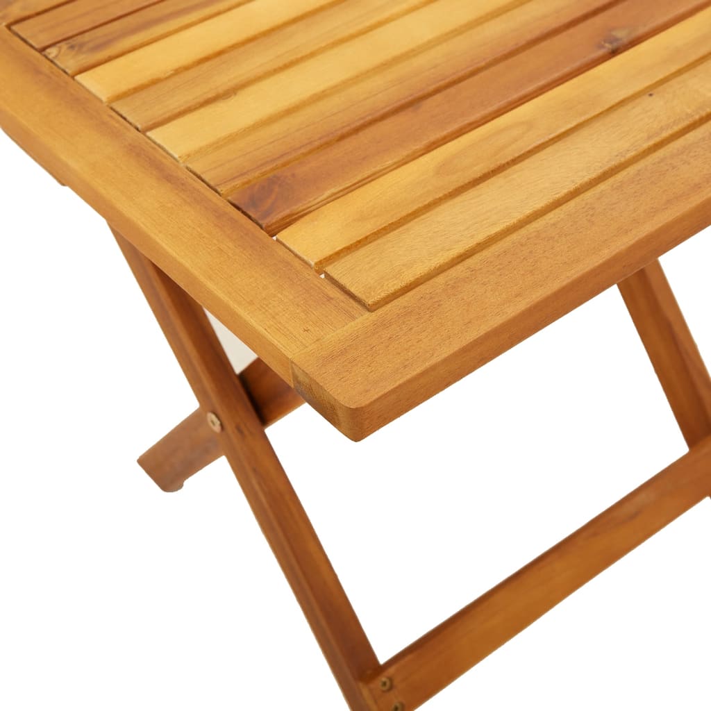 Solsängar 2 st med bord röd massivt akaciaträ