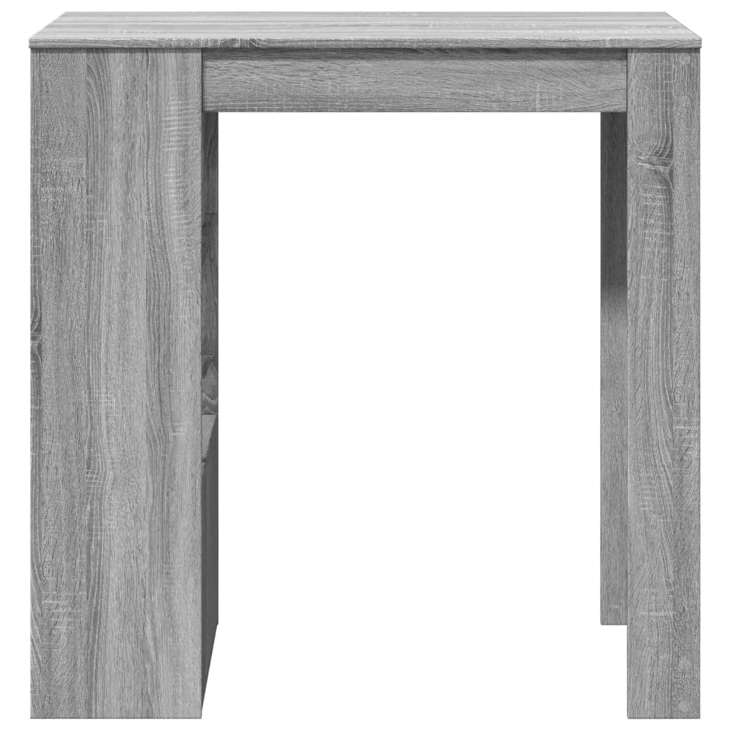 Barbord med ställ grå sonoma-ek 102x50x103,5 cm konstruerat trä
