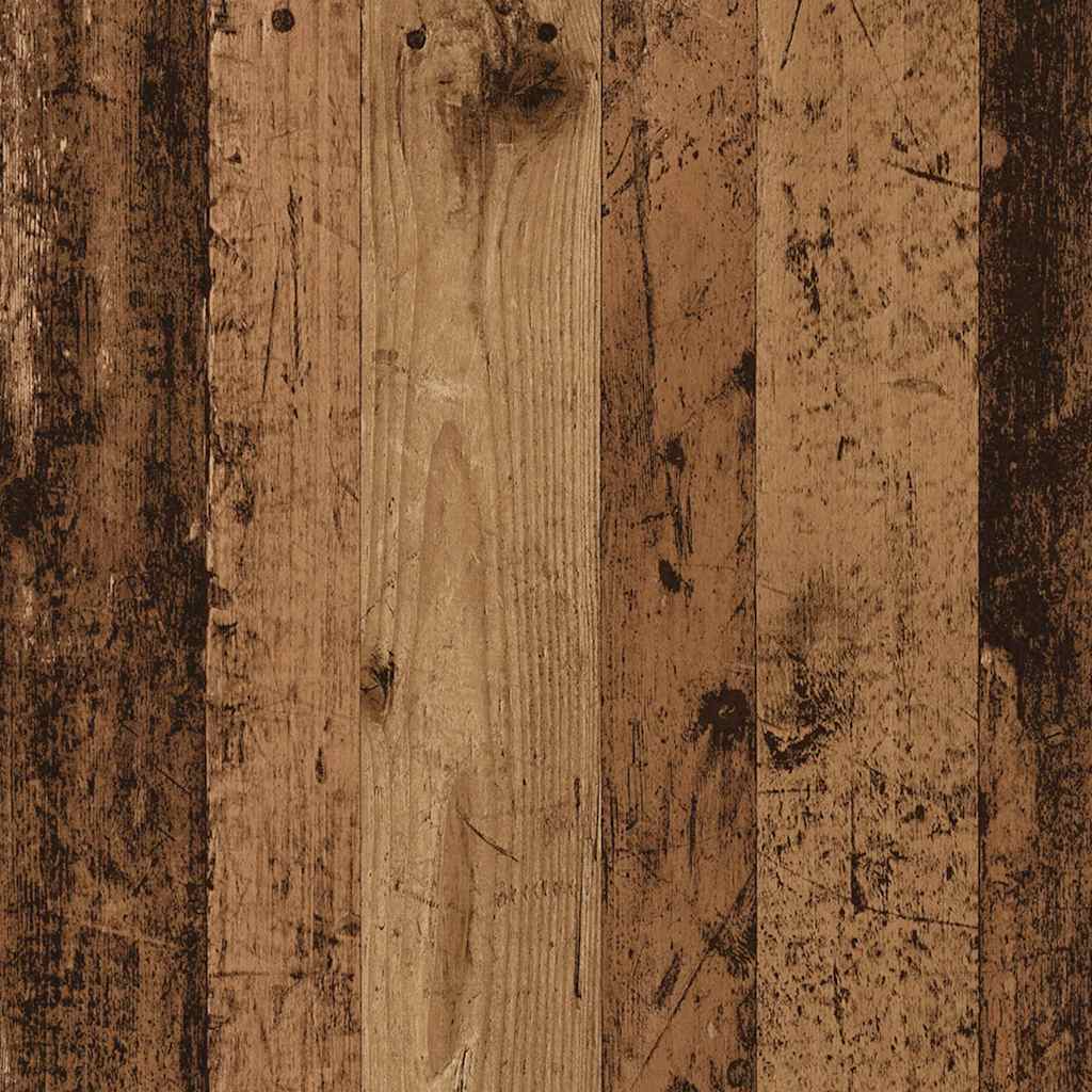 Klädhängare åldrat trä 100x32,5x35 cm konstruerat trä