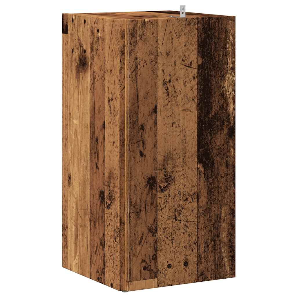 Hörnskåp gammalt trä 33x33x67 cm konstruerat trä
