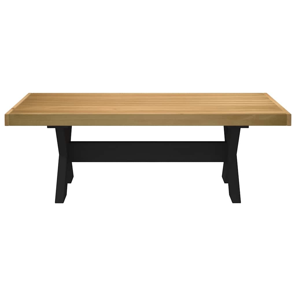 Soffbord NOAIN X-formade ben 120x60x40 cm massiv furu
