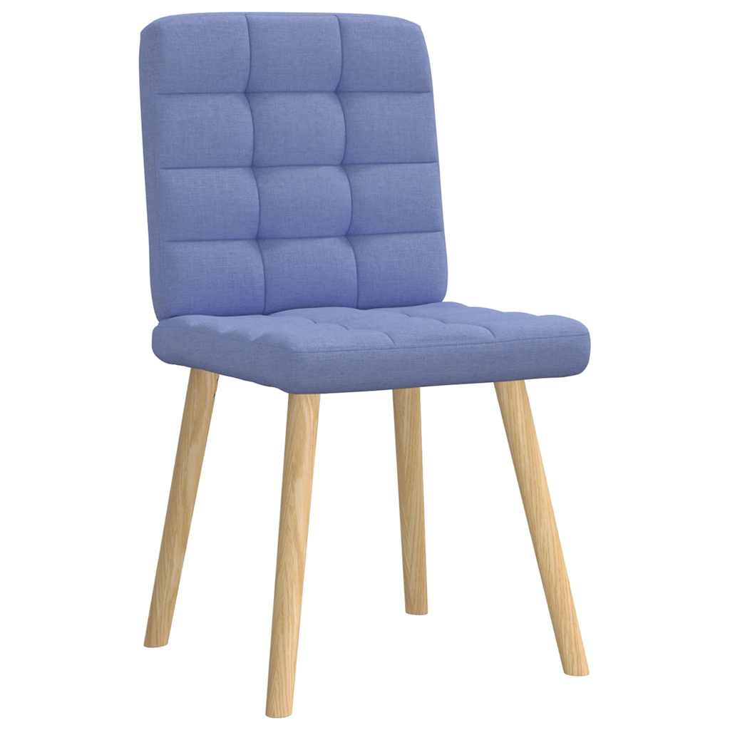 Matstolar 4 st Jeans blått tyg