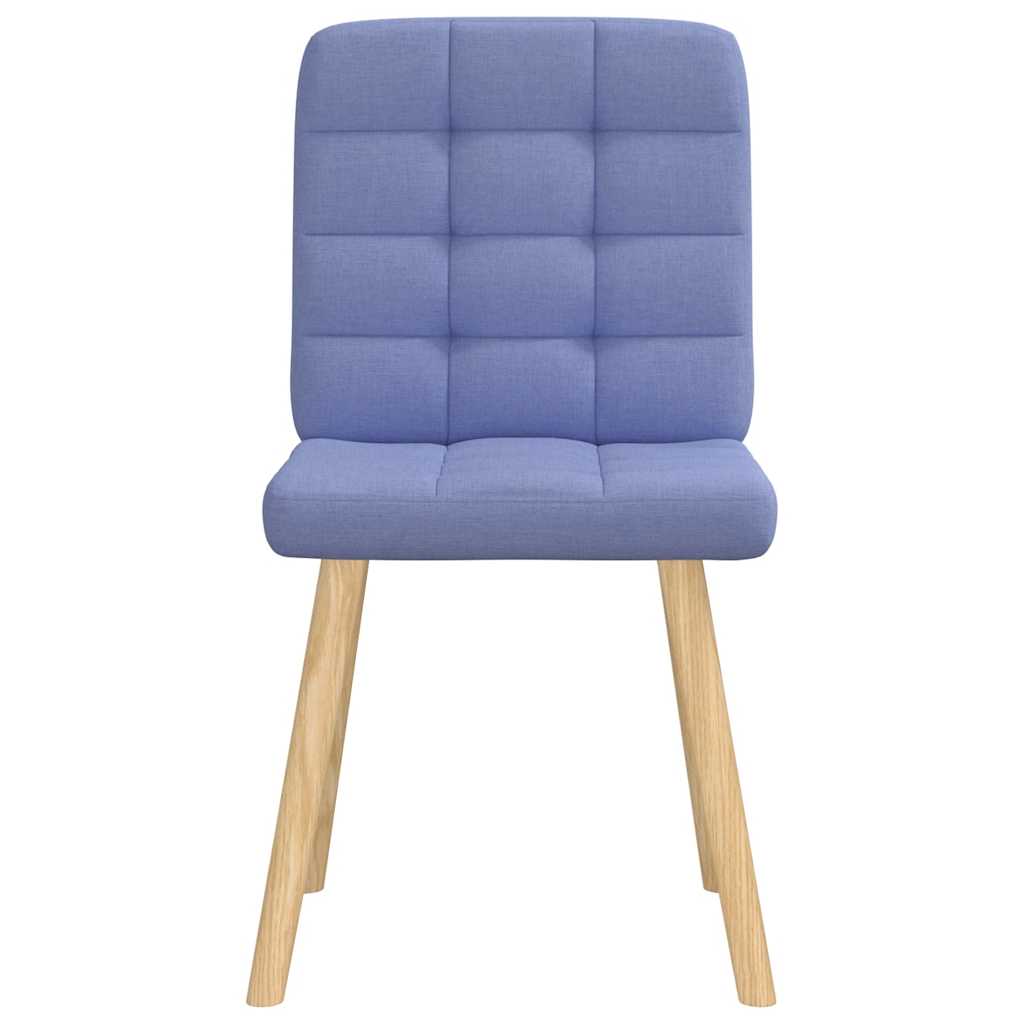 Matstolar 4 st Jeans blått tyg
