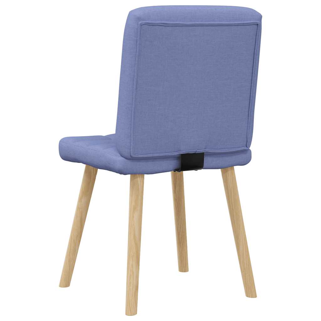 Matstolar 4 st Jeans blått tyg
