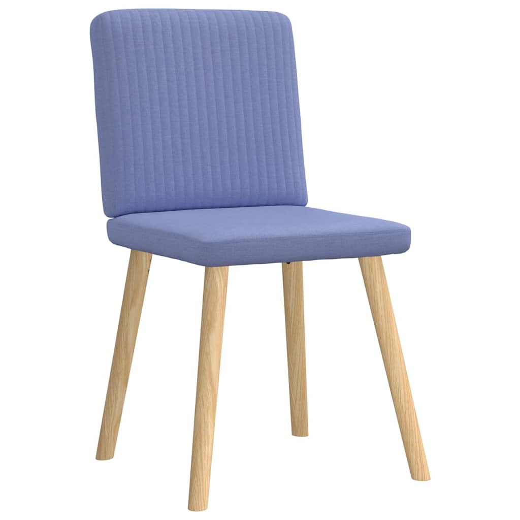 Matstolar 4 st Jeans blått tyg