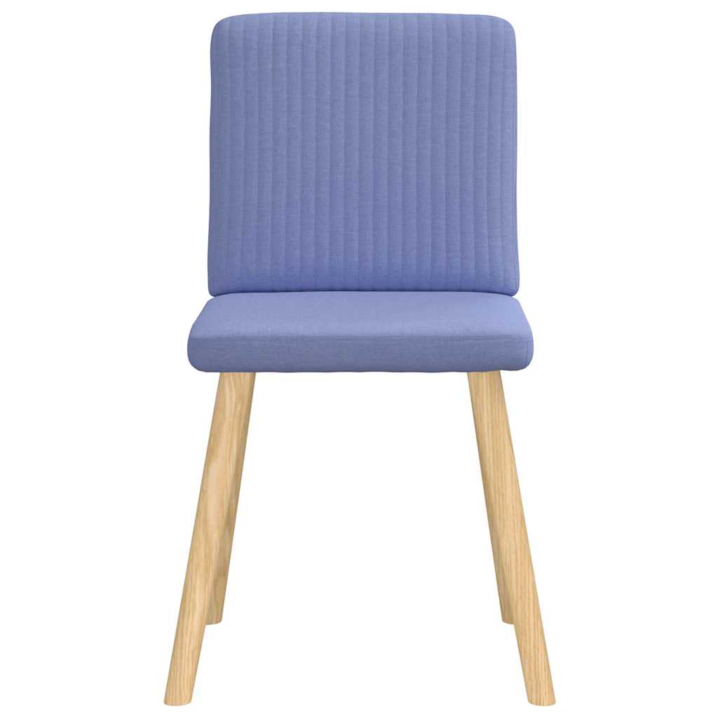 Matstolar 4 st Jeans blått tyg