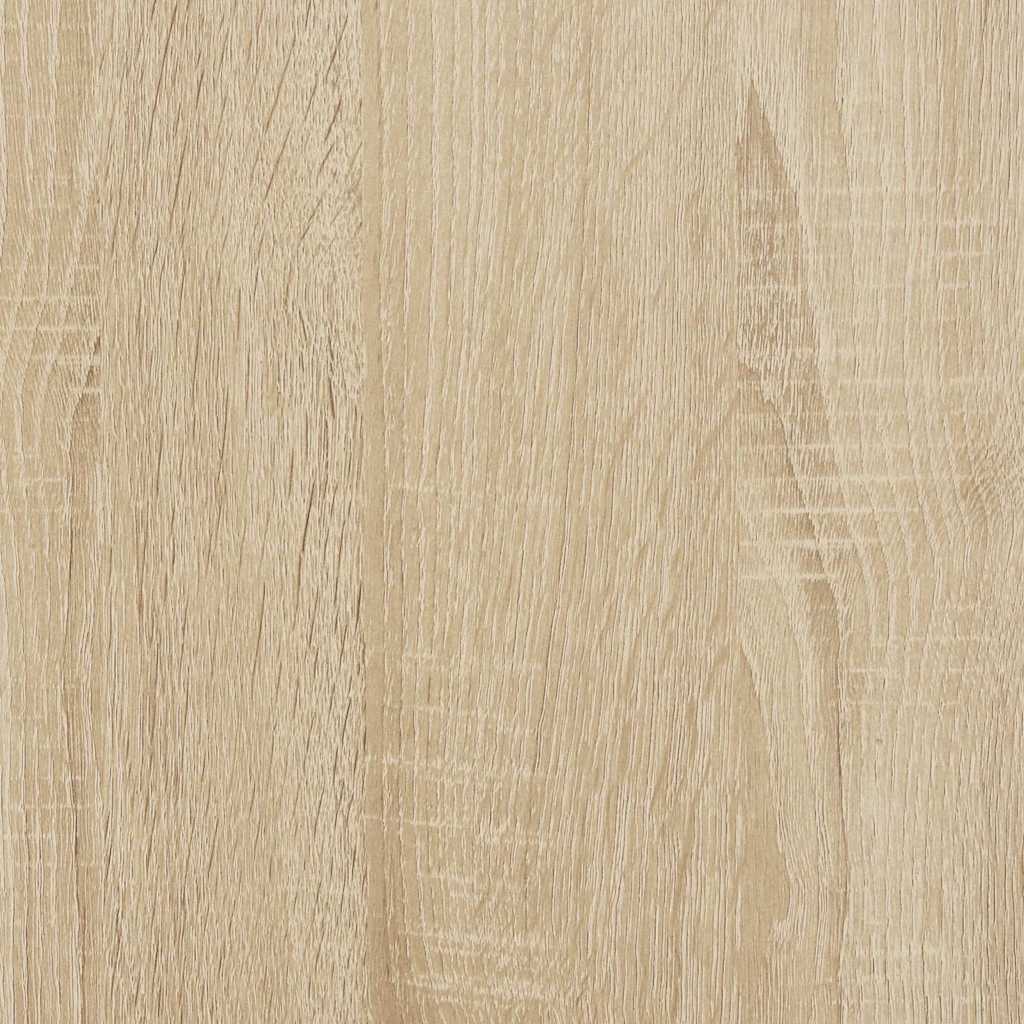 Sängbord med 2 lådor sonoma ek 38x34x80 cm