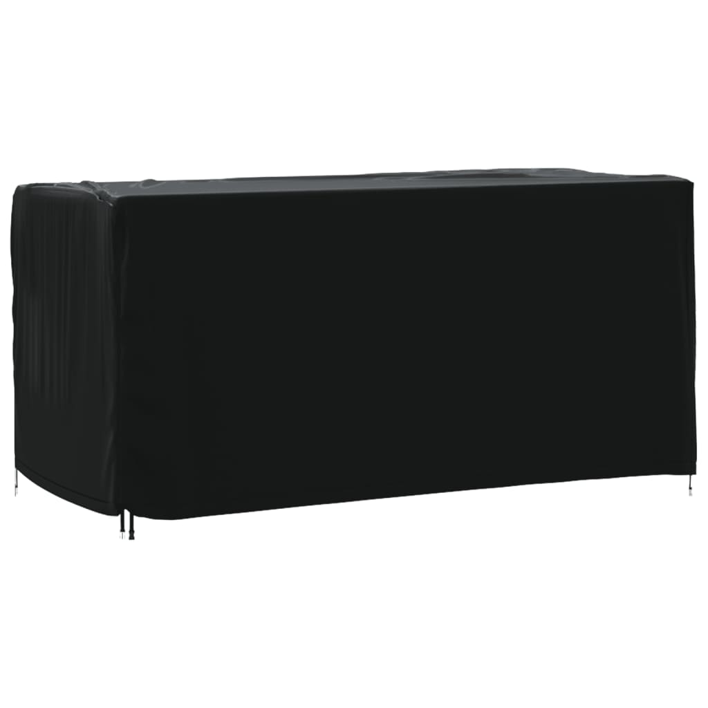 Överdrag för utemöbler 2 st svart 180x70x90 cm vattentät 420D
