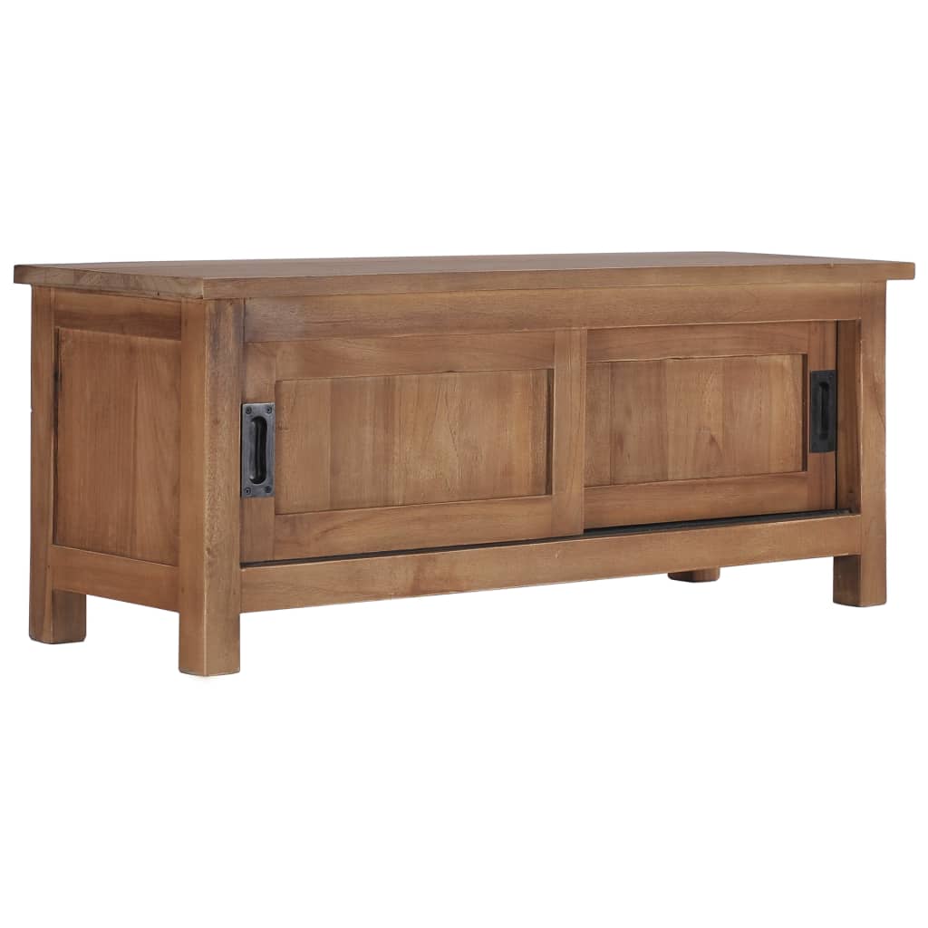 TV-bänk 90x30x35 cm massiv teak