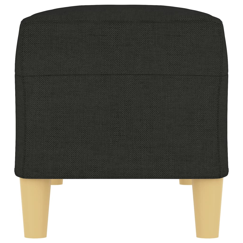 Bänk svart 100x35x41 cm tyg