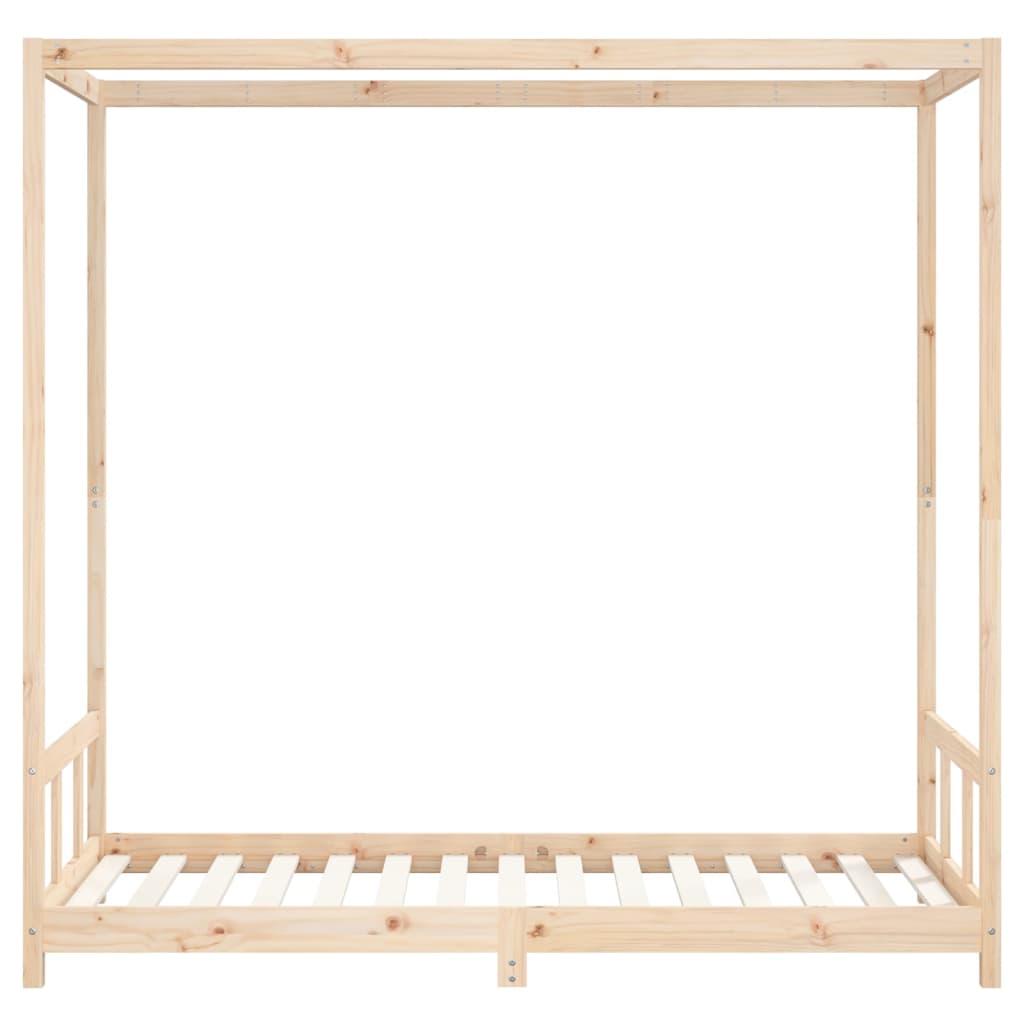 Sängram för barn 90x190 cm massiv furu