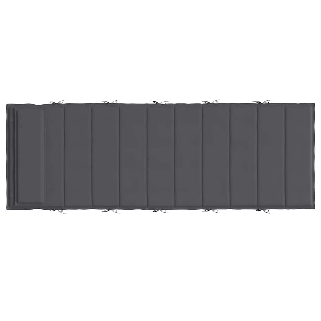 Dyna till solsäng antracit 180x60x4 cm oxfordtyg