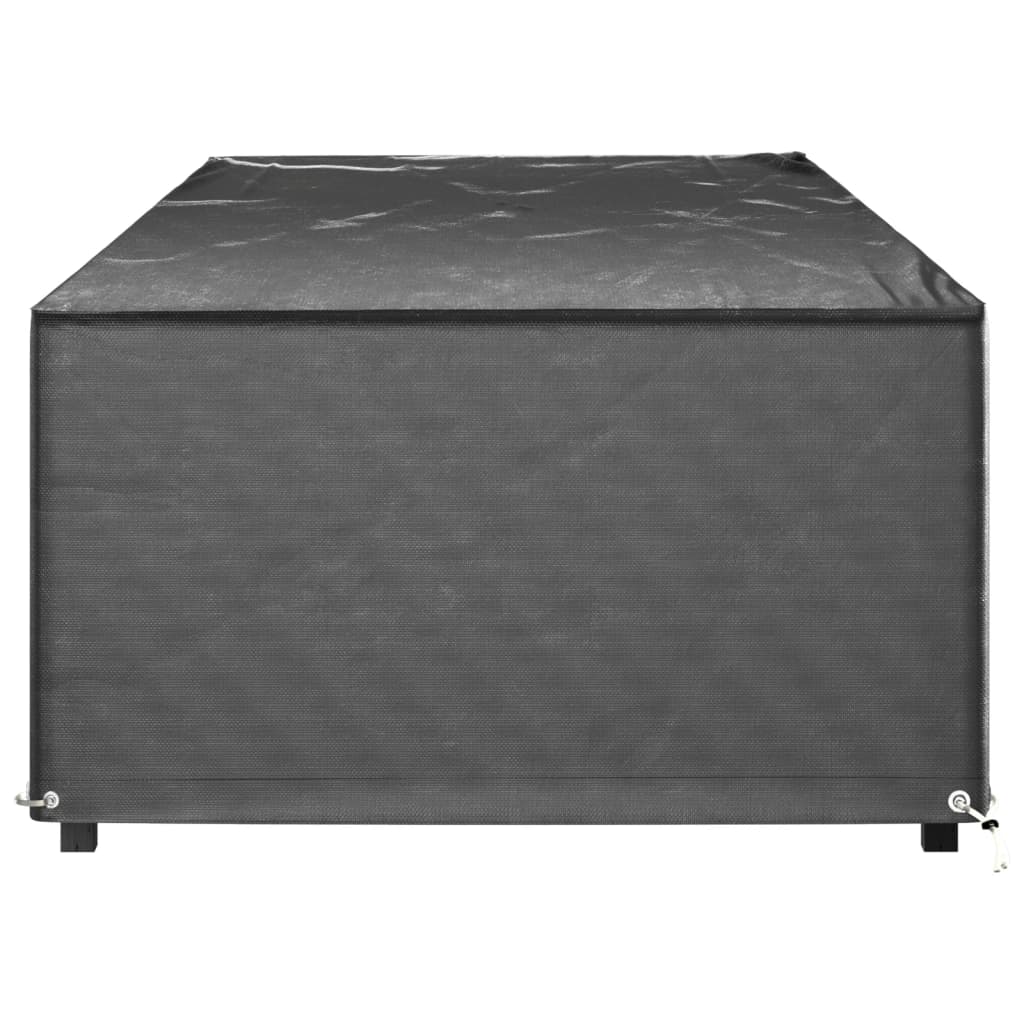 Överdrag för solsäng 2st 12 öljetter 205x75x40 cm polyeten
