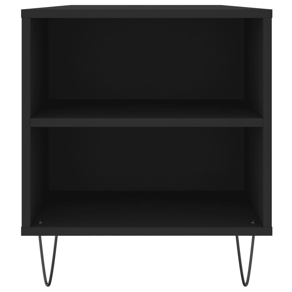 Soffbord svart 102x44,5x50 cm konstruerat trä