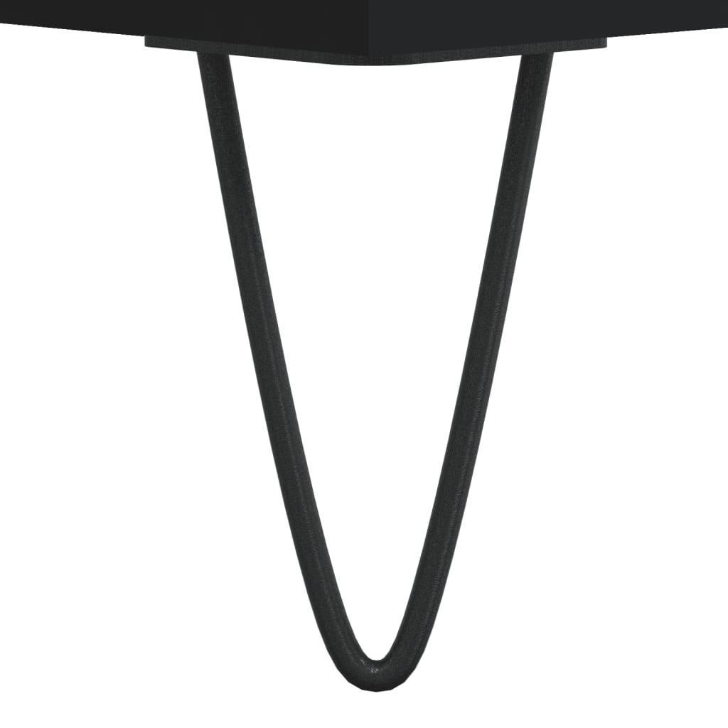 Soffbord svart 102x44,5x50 cm konstruerat trä